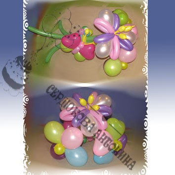 Цветы и букеты из воздушных шаров: Цветы и букеты из воздушных шаров