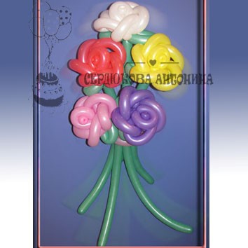 Цветы и букеты из воздушных шаров: Цветы и букеты из воздушных шаров